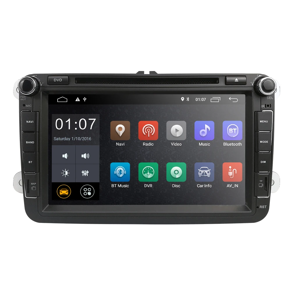 Android 10 Car GPS DVD Stereo for VW Volkswagen Skoda Golf V Polo Passat Jetta Tiguan Beetle Rabbit Sharan Navigation Player DSP