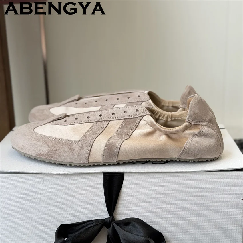 Women's New Casual Shoes Spring Summer Breathable Comfortable Running Shoes Oxfords Bottom Lacing Casual Sneakers Balance Shoes