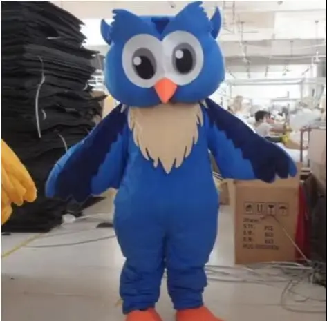 New Adult Cute Deluxe Blue Bird Eagle Party Mascot Costume Christmas Fancy Dress Halloween Mascot Costume Free Ship