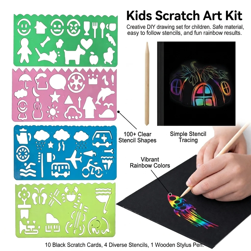 กระดาษขูดลายสำหรับเด็ก วัสดุงา - Art Craft Easy With Paper บทวิจารณ์และราคา