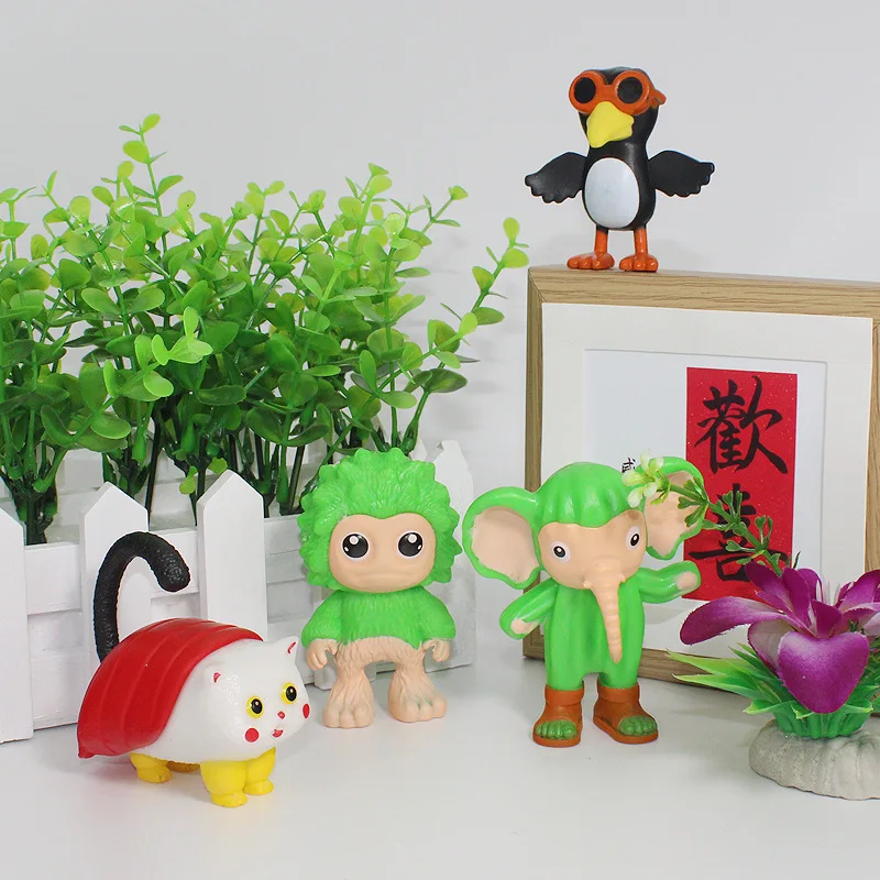 6-18pcs สีสันอิตาเลี่ยน Brainrot AI สัตว์ Tung Tung Tung Sahur รูป PVC Action Figure เดสก์ท็อปของเล่น