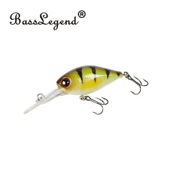 BassLegend Fishing Wobbler Floating Crankbait Diving Chubby Bass Pike Lure 38mm 4.5g