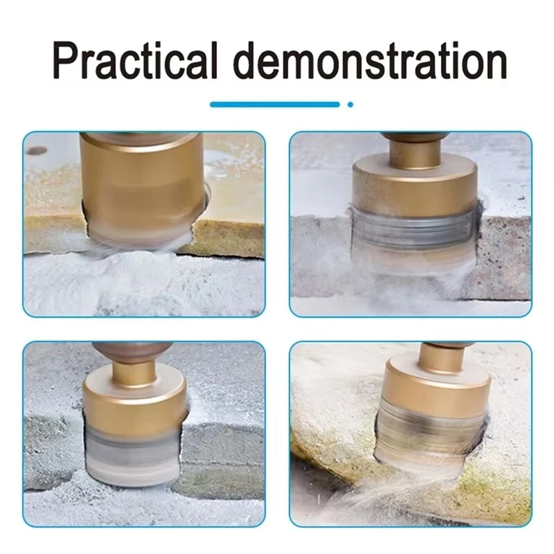 12pc Brazing Hole Opener Marble Multi-Purpose Drilling Bit Vitrified Brick Ceramic Stone Reaming Bit Set 6-35mm-A75P
