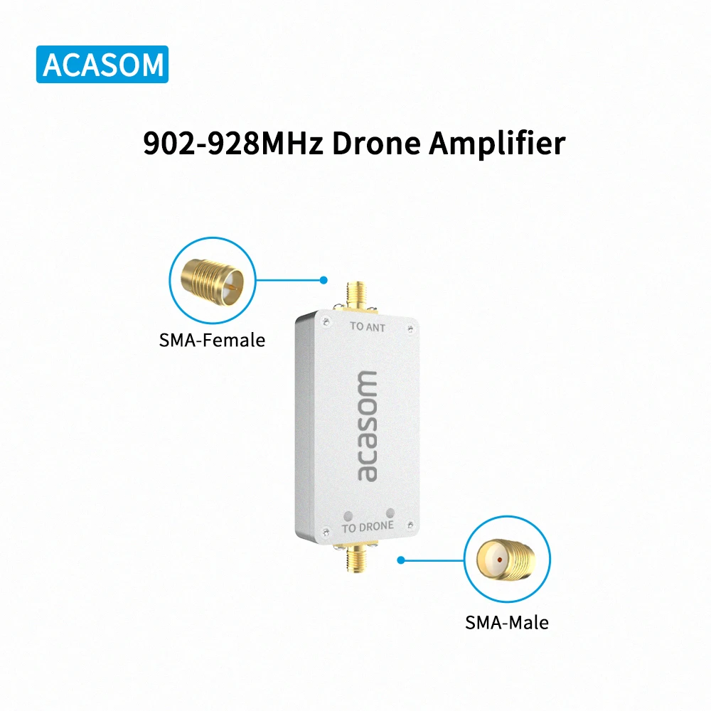 915MHz Drone 4000mw Ultra Low Noise  Amplifier Signal Extender