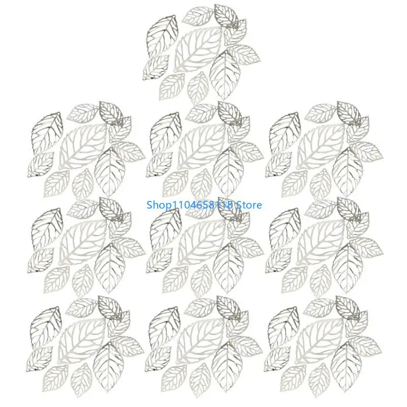 

Pack of 100 Mixed Size Leaves Jewelry Making Component Decorative Charm