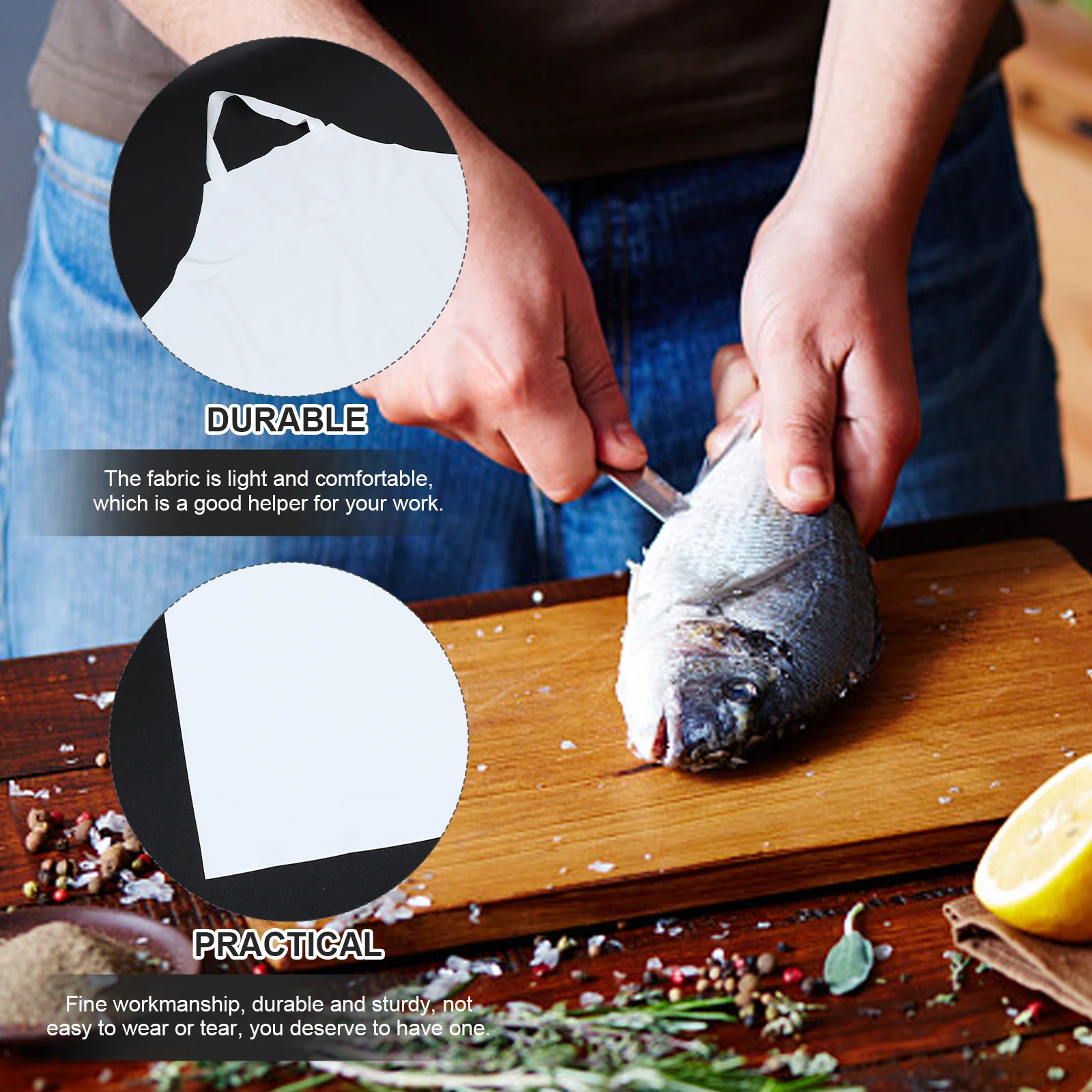 

Waterproof Apron Protective Cooking Apron for Kitchen Work Baking Restaurant Home Supplies Clean Housework Supplies