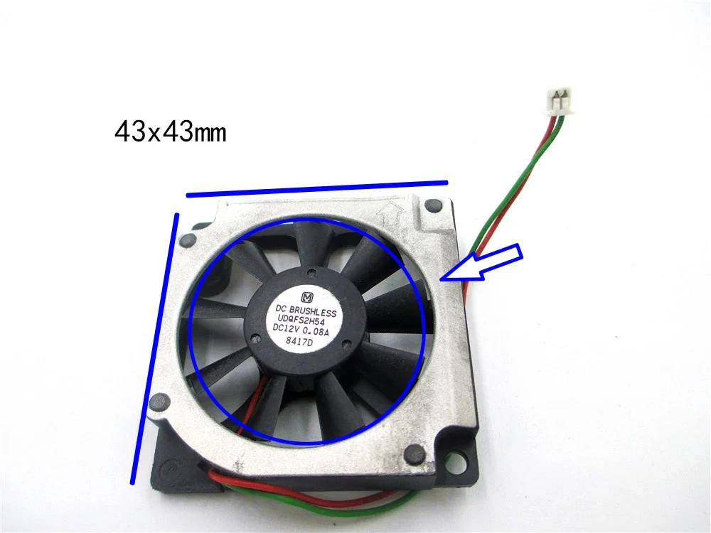 

5PCS Original USED fan for Panasonic UDQFS2H54 12V 0.08A 43X43X10MM 4.5CM 45mm 45x45x10mm 4510 turbo fan blower best DIY option