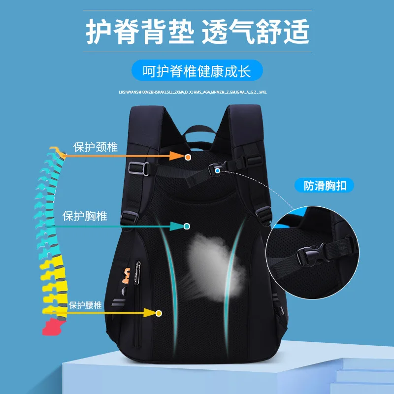Children School Backpack Large Waterproof Bookbag Children School Bags for Girls Boys Primary School Backpacks Mochila Escolar