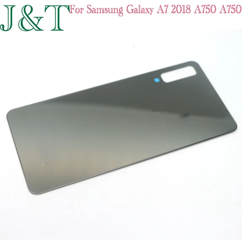 New For Samsung Galaxy A7 2018 A750 A750F A750FN Battery Back Cover Glass Panel A750 Rear Door Housing Case Camera Lens Replace