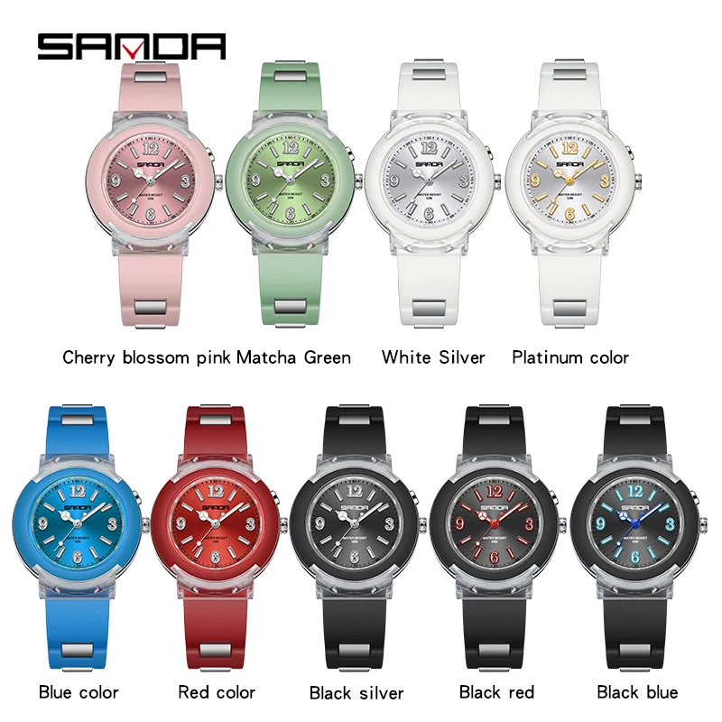 SANDA Quartz Watch Top Brand 2023 New High Quality Women Watch Casual Fashion Luminous 50M Waterproof Clock Gift Reloj Mujer