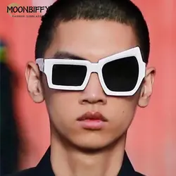 Funny Irregular Square Sunglasses Man Fashion Personality Brand Designer Sun Glasses Male White Black Shades Oculos De Sol