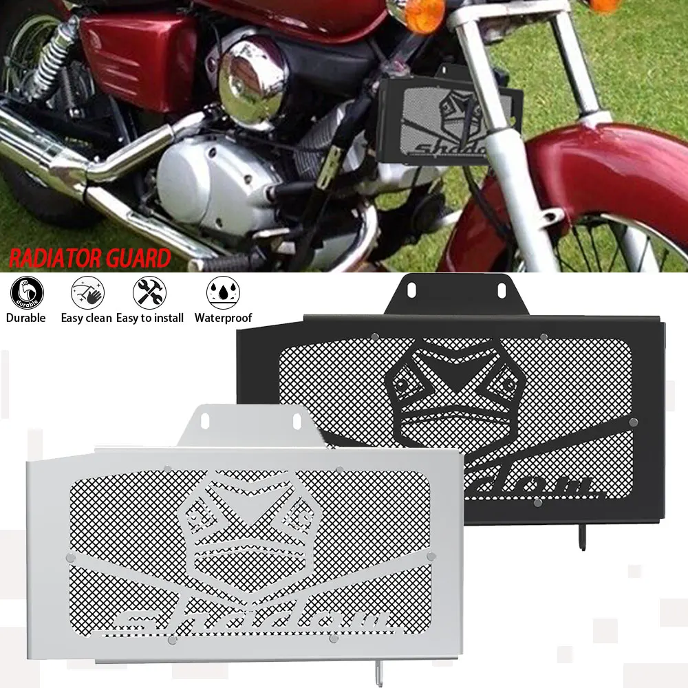 

Radiator Grille Guard Motorcycle For HONDA VT125 SHADOW 1999-2007 VT 125 VT-125 Shadow 2002 2003 2004 2005 2006 Protector Cover