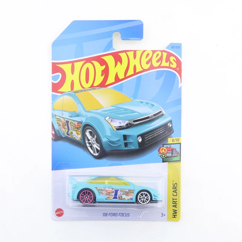 2023D Original Hot Wheels Alloy Car Model NISSAN SKYLINE GT-RBNR32 08 FORD FOCUS Boy\'s Collection Toy Birthday Gift