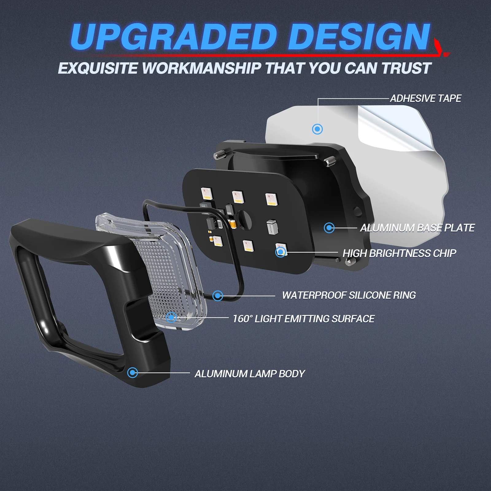

MICTUNING 8-струльчатые светодиодные рок-светильники, чистый цвет, зеленые изогнутые атмосферные светильники, окружающие лампы IP68 с положительными и отрицательными проводами