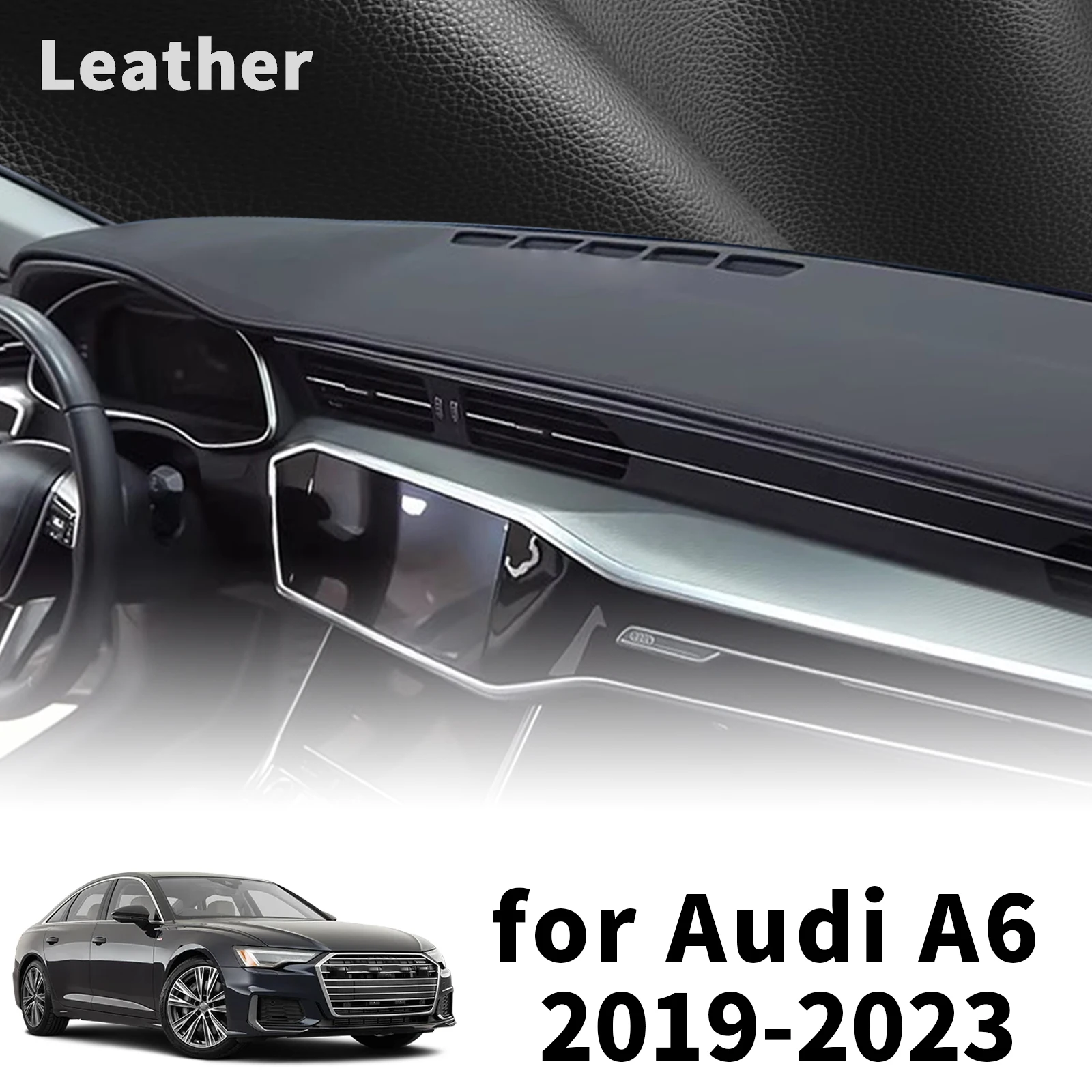 

for Audi A6 2023-2019 C8 (Fit for Without HUD) High Quality Dashboard Cover Dashmat Sunshade Anti‑UV Protector Dash Mat Pad