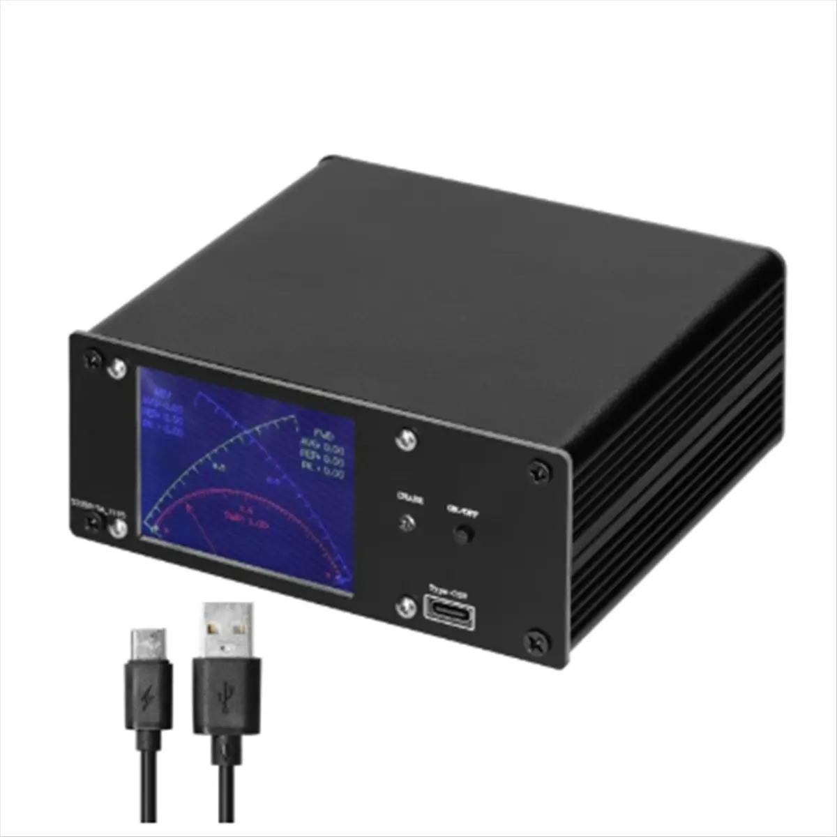 DTD1455~Full Touchscreen Shortwave Power Meter Standing-Waves Meter with over Voltage Standing Waves Ratio Alarm AVG Time Adj