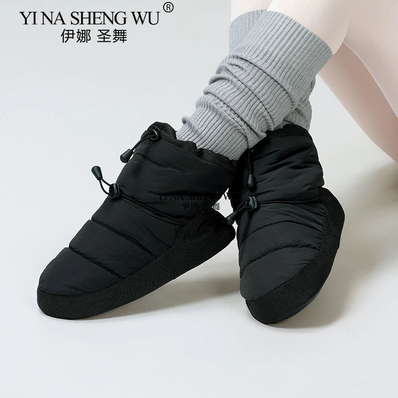 

Женские балетки для девочек и взрослых, изолированные танцевальные туфли, зимние изолированные танцевальные туфли, бархатные балетки, противоскользящие и износостойкие