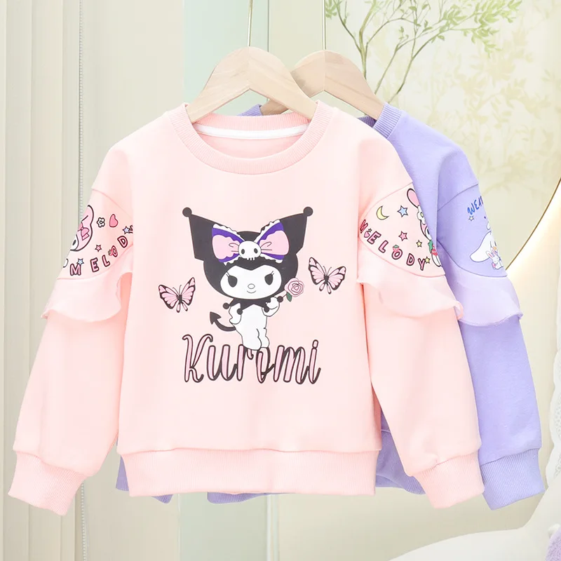 Autumn New Girl\'s Long sleeved t shirt for Girls Fashionable Outwear for Children Sweetheart Pure Cotton Children\'s Leisure top