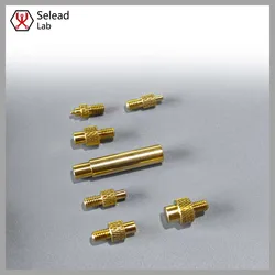 Seleadlab Brass Hot Melt Insert Knurled Nut Implant Machine Copper Guide Head M2 M3 M4 M5 M6 M8 Brass Thread Embedded Kit