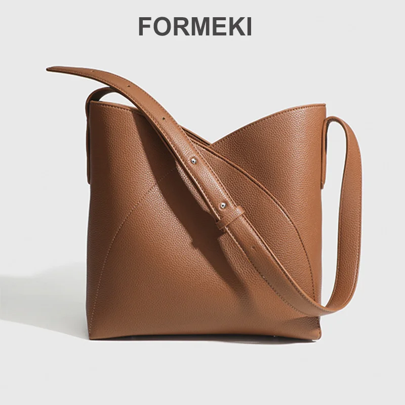 Formeki 2024 Autumn Winter New Petal Wandering Tote Bag Retro Big Bag Large Capacity Bag Fashion Shoulder Bag