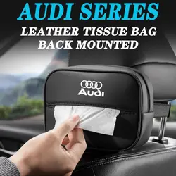 Car Seat Backrest Tissue Box Back Hanging Type Suitable For Audi Sline A1 A3 A4 A5 A6 A7 A8 B8 B9 B6 C6 Q2 Q3 Q5 Q7 Q8 TT RS3 S5