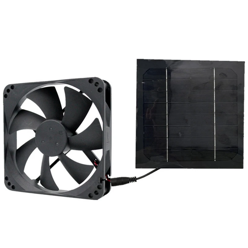

3X 20W Solar Exhaust Fan Air Extractor 6 Inch Mini Ventilator Solar Panel Powered Fan For Dog Chicken House Greenhouse
