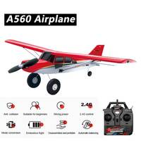 A560 Remote Control Airplane 2.4G Remote Control Fixed-wing Aircraft with Brushless Motor Lights EPP Foam Plane for Kids Adults