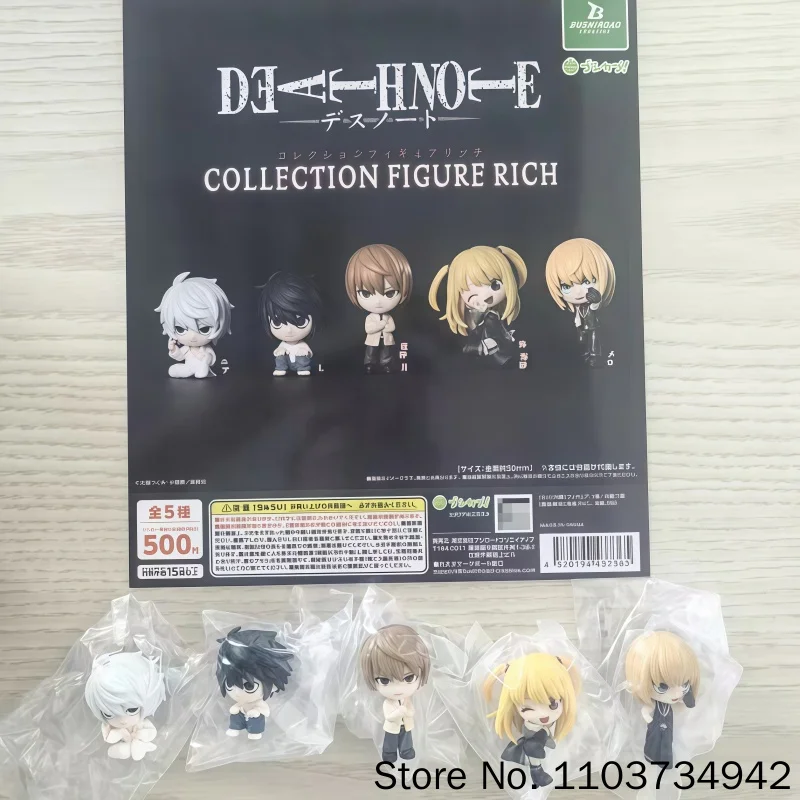 Figurine de collection Bushiroad Death Note, série Rich, Gashapon, Misa Mello, mini PVC, objet de collection pour les collectionneurs d'anime.