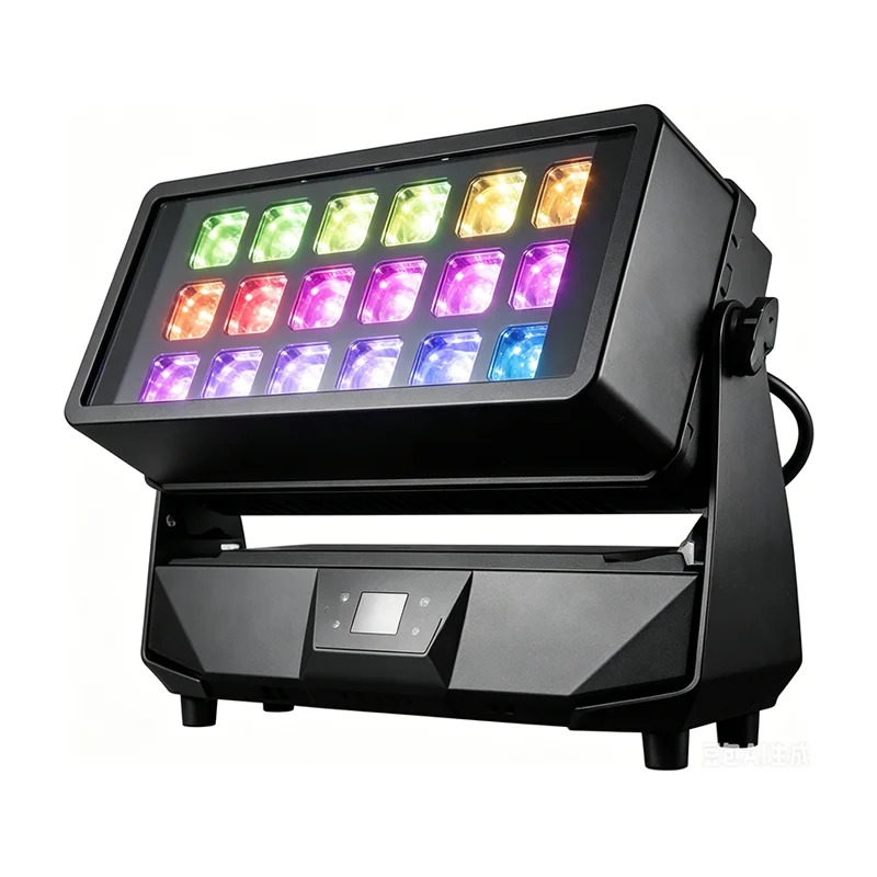 Sunart 18*40W RGBW Pixel LED Wash with Zoom Waterproof IP65 Case DMX Stage Effect Light For DJ Disco Concerts Events Fixture
