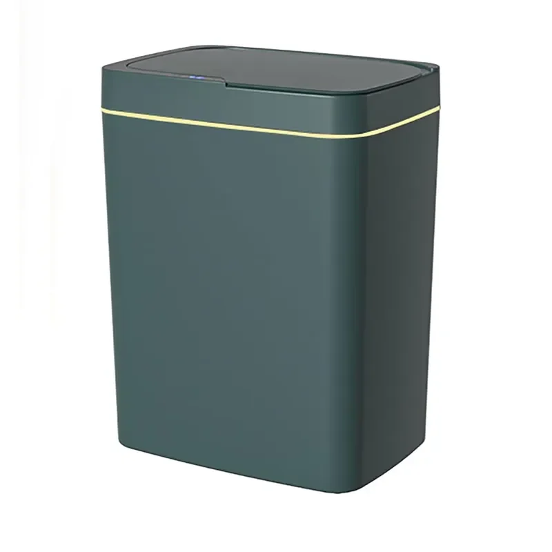 Automatic Smart Trash Can with Lid Motion Sensor Waterproof Plastic Bin for Home Kitchen Bathroom Wall Mounted