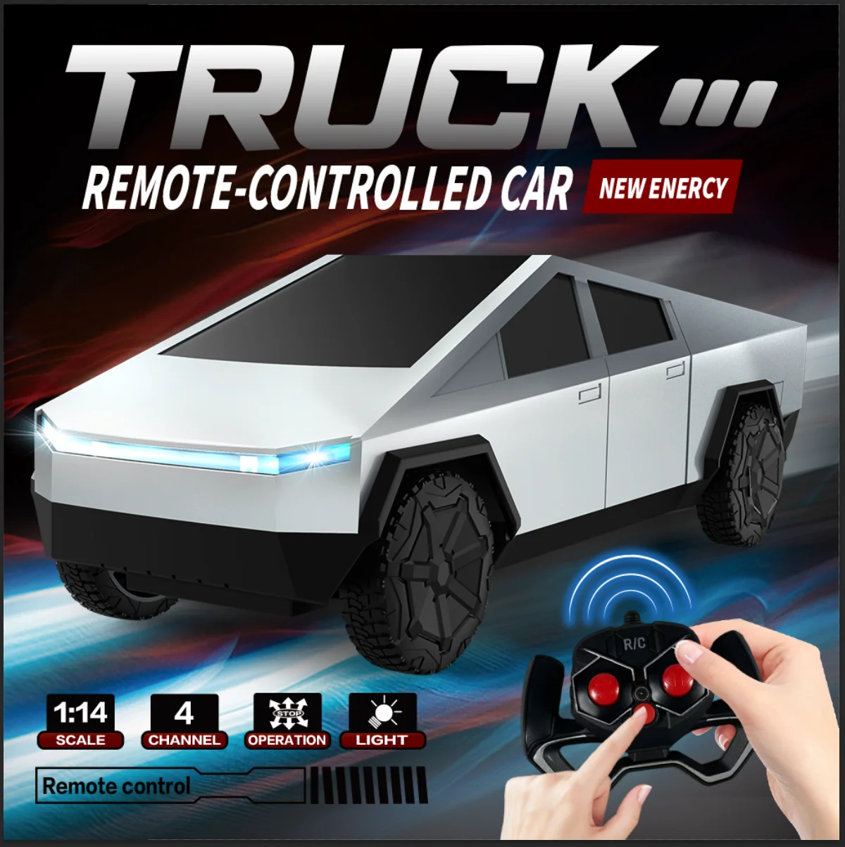 

New For Teslaing Remote Control Car with 2.4GHz Remote Control Simulation Pickup Car Model Remote Trucks