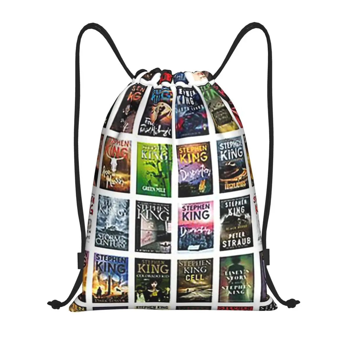 Complete Works Of Stephen King Backpacks Multi-function Drawstring Bundle Pocket Sports Bag Book Bags for Travel School