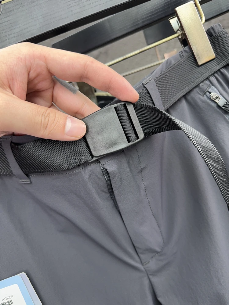 سراويل كاجوال للرجال في الهواء الطلق بقصة ضيقة مستقيمة الساق من Qui Dry قابلة للتنفس ومطاطة ثلاثية الأبعاد لخياطة الربيع والصيف Pampa&