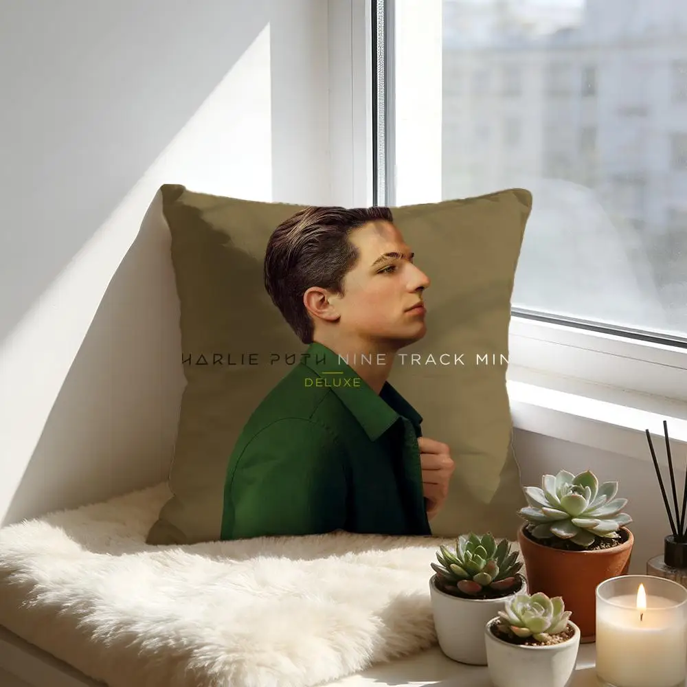 Charlie Puth Album Cushion Cover Cozy Velvet Throw Pillow,Soft Warm Cushion For Sofa & Bed