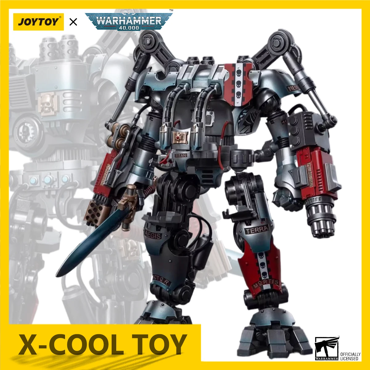 JOYTOY Warhammer 40K Grey Knights Action Figure Nemesis Dreadknigh Anime Figurine Joint Movable Model Collection Figure Toy Gift