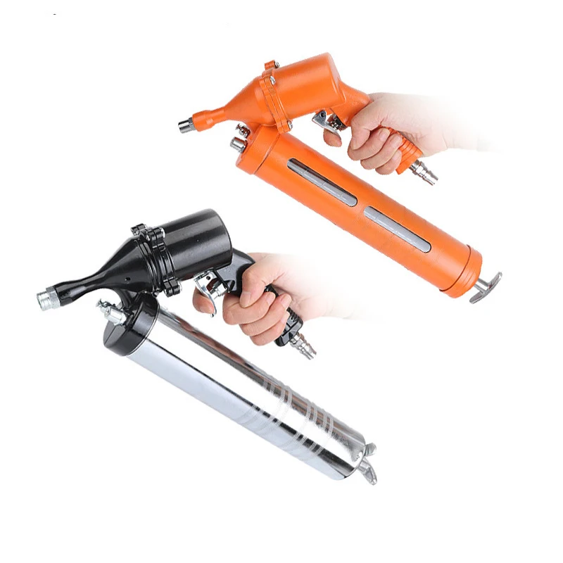 

500 CC Pneumatic Grease Gun Car Oil Syringer Stainless Steel Manual Refueling Machine For Automobile Repair Tool Car Accessories