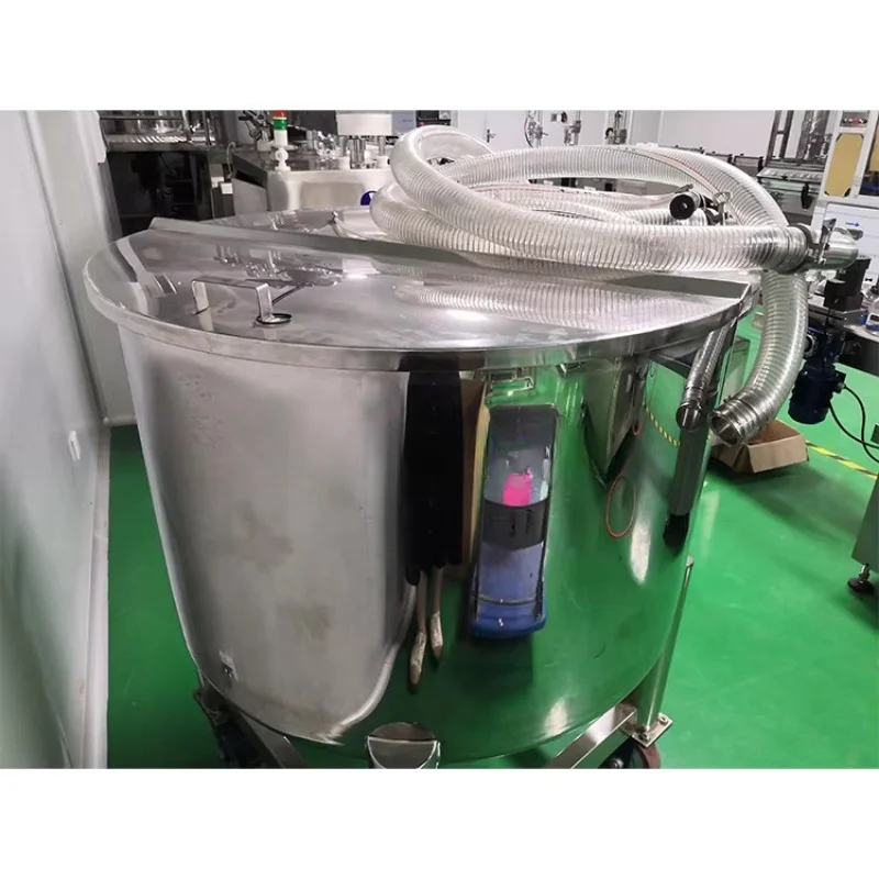 100L movable stainless steel 304/316L storage tank with pneumatic mixer