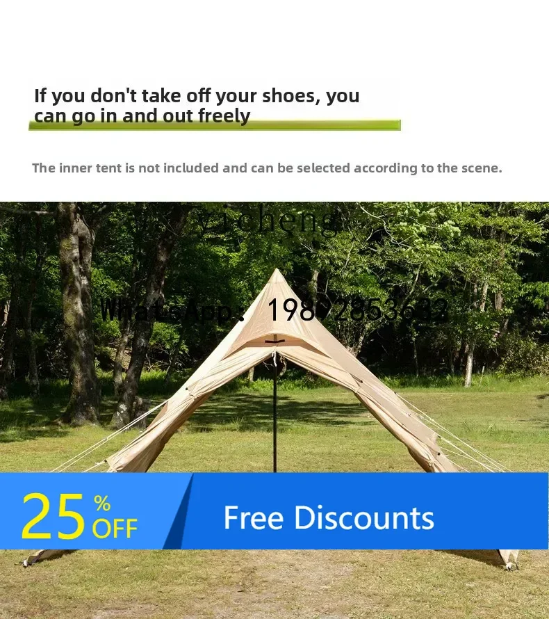 BJJ  Quadrilateral Pointed Top Tent Outdoor Folding Portable Camping Rainproof Overnight T3-948/T3-949