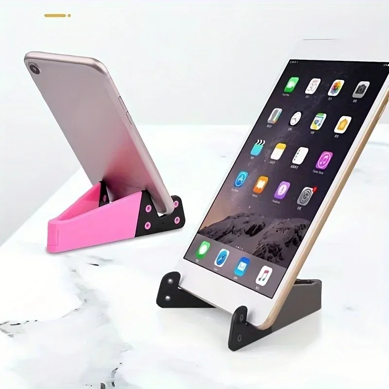 V-shaped phone stand, tablet desktop folding lazy person stand, triangular V-shaped phone stand