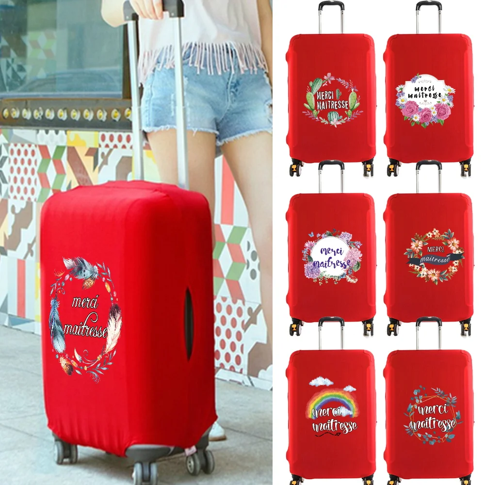 

Travel Protective Luggage Cover Traveling Essentials for 18-32 Inch Maitresse Print Elastic Trolley Dust Protector Suitcase Case