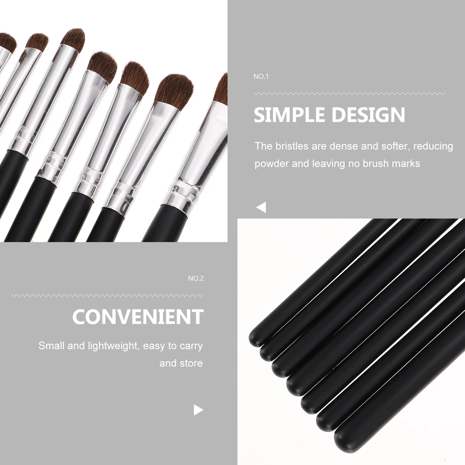 

7Pcs Eye Brush Set Premium Quality Smooth Application Portable Design Ideal for Eyeshadow Liner Perfect Gift for Makeup