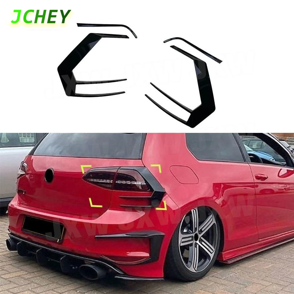 

JCHEY автомобильный задний фонарь, разветвители, накладки, спойлер для Volkswagen VW Golf 7 GTI R GTD Mk7 12-15, накладка заднего фонаря автомобиля