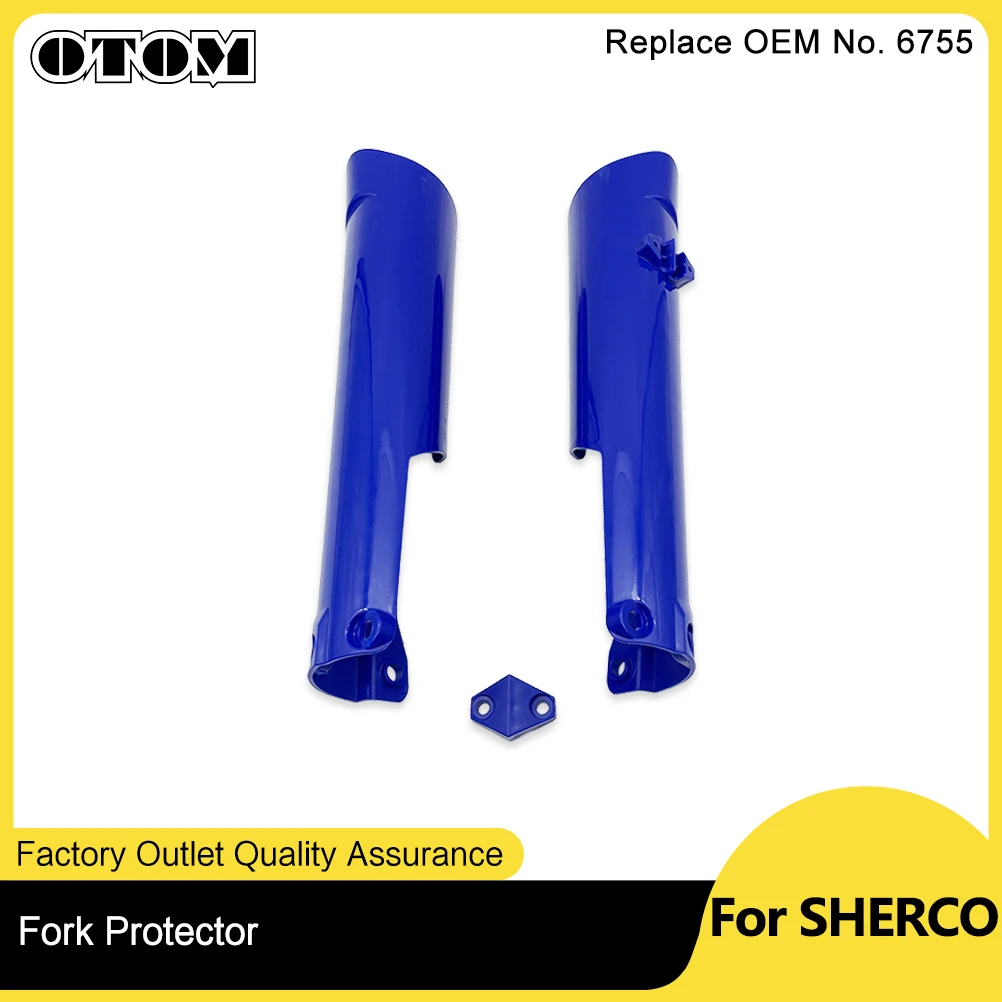 OTOM Motorcycle Fork Protector Guard For SHERCO 2017-2023 SE SEF 125 250 300 450 500 Front Shock Absorber Plastic Cover Pit Bike