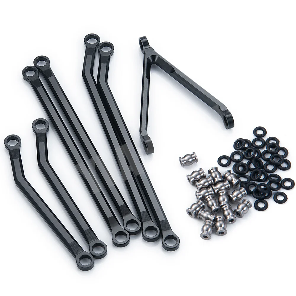 YEAHRUN Zestaw podwyższonych drążków łączących ze stopu aluminium do Axial SCX24 AXI00005 Gladiator 1/24 RC Crawler Car Truck Model Parts