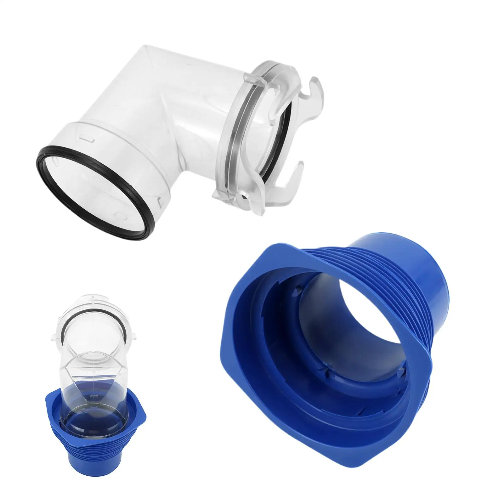 RV Sewer Hose Adapter Kit 4-in-1 Universal Elbow Fitting for Complete Drain Solution on Trailer Motorhome