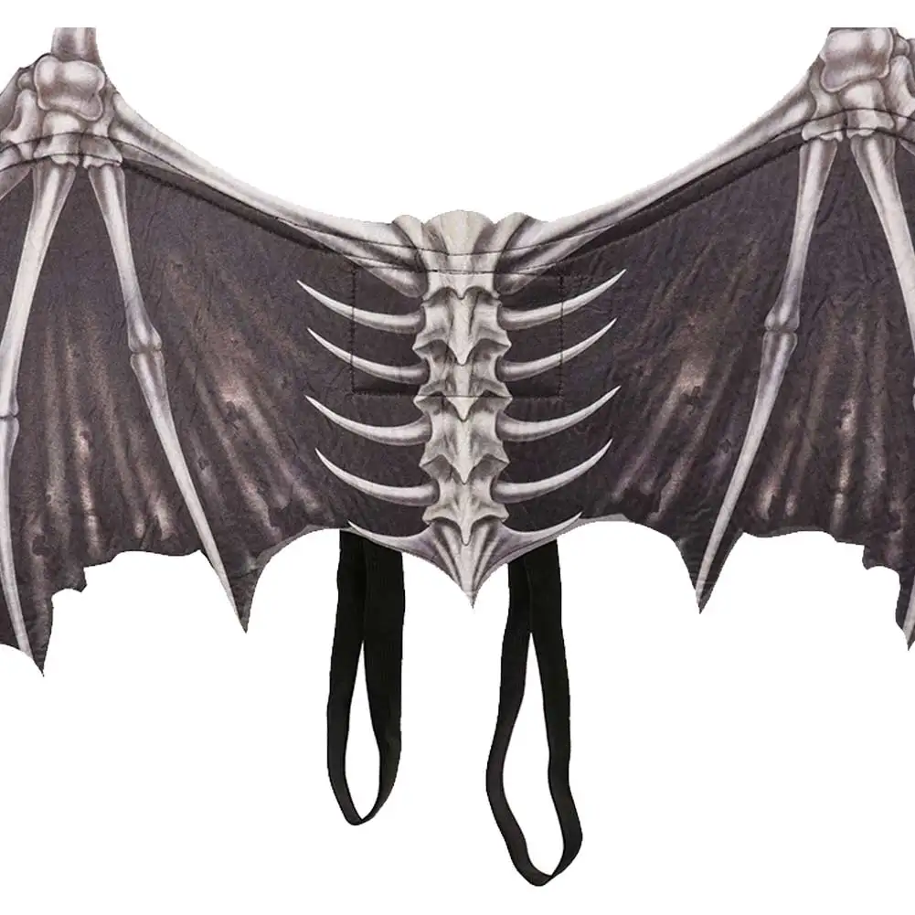 Demon Bone Black Wings Cosplay Role Play Suit Props Outfits Adult Women Men Disguise Costume Accessories Fantasy Fancy Dress Up