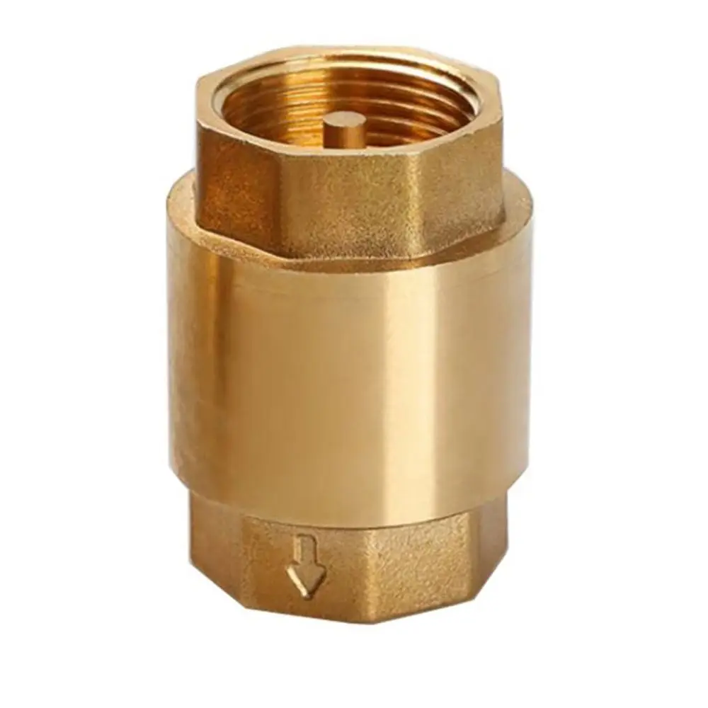 1Pcs Irrigation Aquarium System NPT Brass Check Valve Female Thread In-Line Spring One-Way Valve 1/2" 3/4" 1" 2" DN15 DN20 DN25