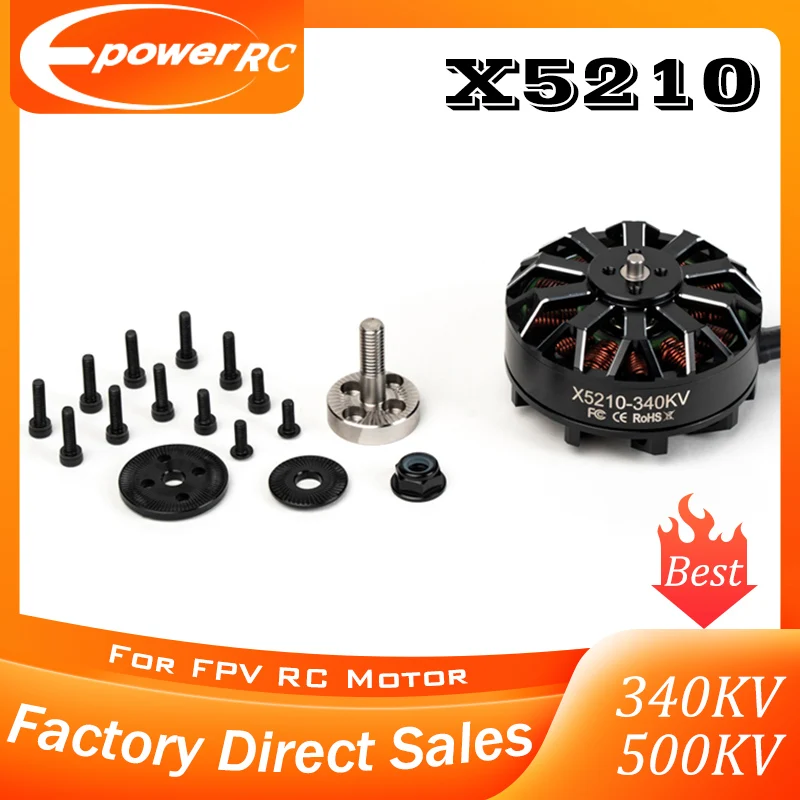 E-PowerRC X5210 Brushless Motor 340KV/500KV Low Noise High Performance FPV Multirotor RC Helicopter Parts