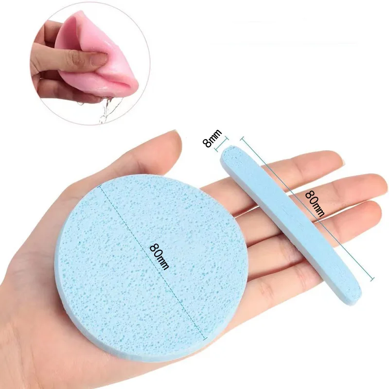 120 teile/los kosmetische Puff komprimierte Reinigung Schwamm Peeling Gesicht sauber Wasch pad entfernen Make-up Hautpflege-Tool Großhandel