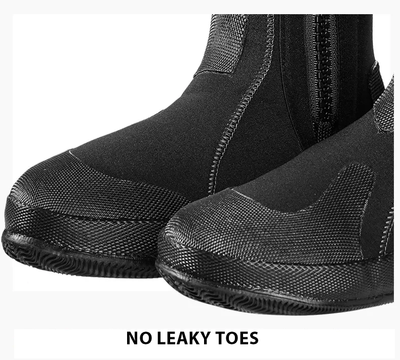5 mm Neopren-Tauchstiefel, rutschfeste Sohle, Outdoor-Sport, Wassersport, Tauchen, Schnorcheln, Surfen, Schwimmen, Bootfahren – Detail 5